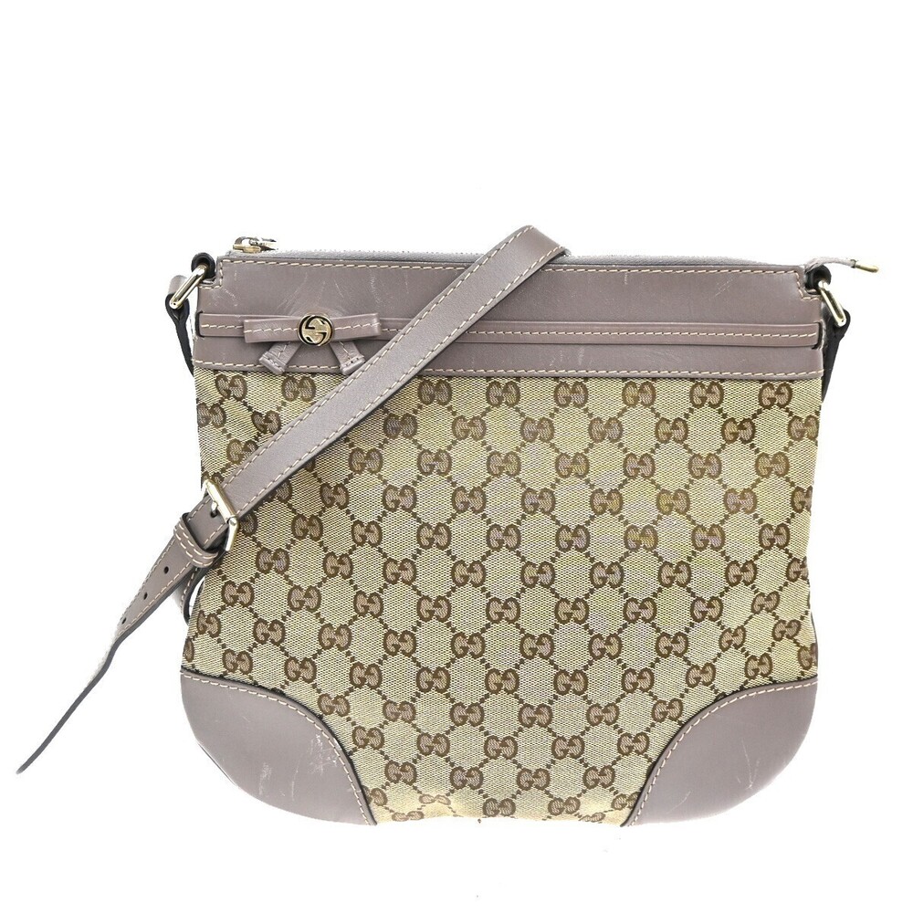 Gucci Mayfair Messenger GG Canvas and Leather